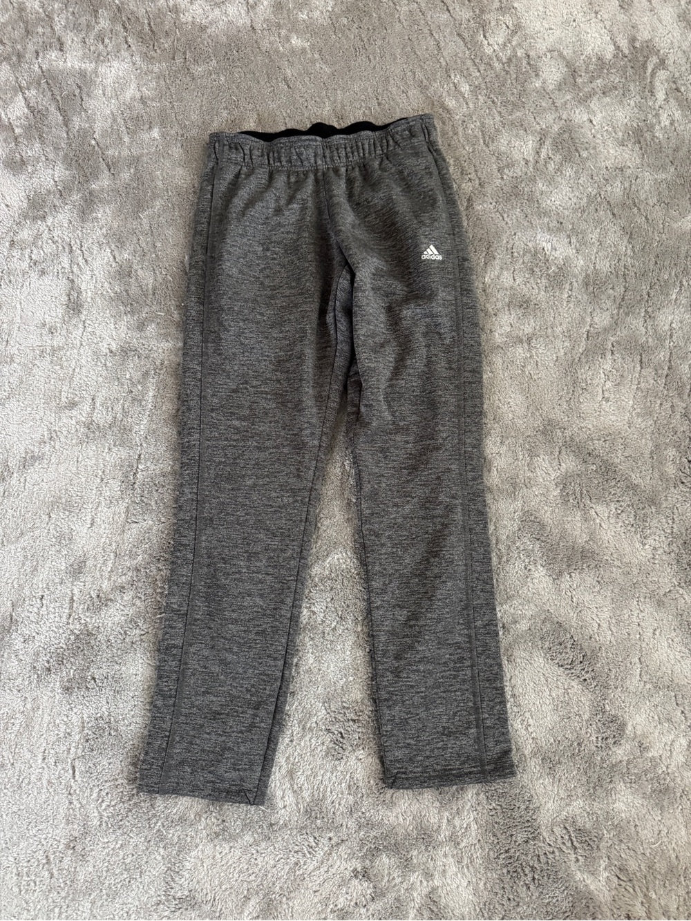 Adidas Heather Gray Thermal Track Pants